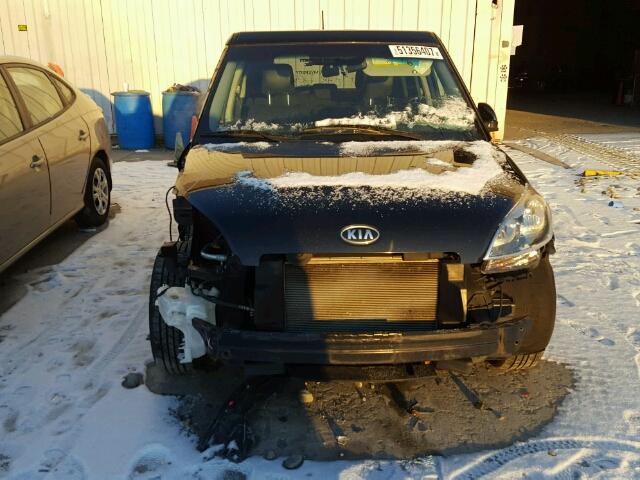 KNDJT2A52C7401515 - 2012 KIA SOUL BLACK photo 9