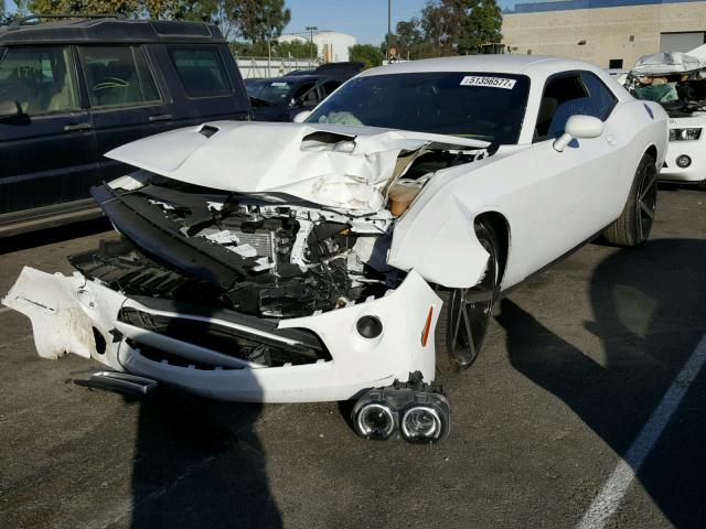 2C3CDZAG8FH850498 - 2015 DODGE CHALLENGER WHITE photo 2