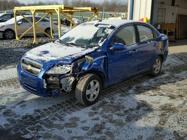 KL1TD5DEXAB094437 - 2010 CHEVROLET AVEO LS BLUE photo 2