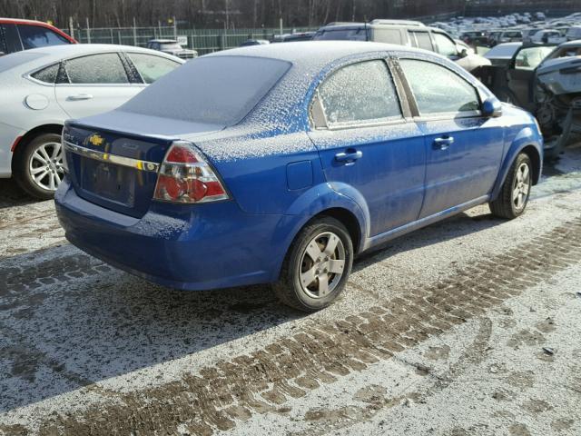 KL1TD5DEXAB094437 - 2010 CHEVROLET AVEO LS BLUE photo 4