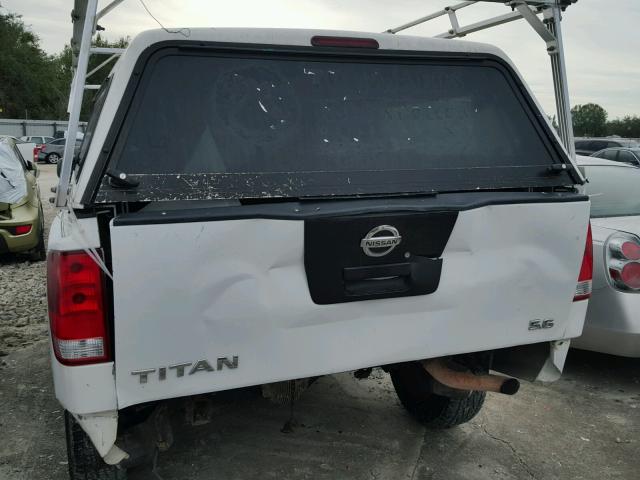 1N6BA07A66N557153 - 2006 NISSAN TITAN WHITE photo 9