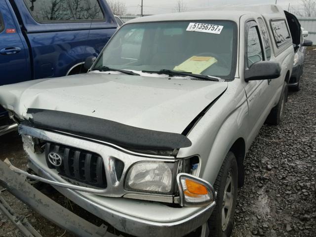 5TEVL52N13Z295410 - 2003 TOYOTA TACOMA XTR SILVER photo 2