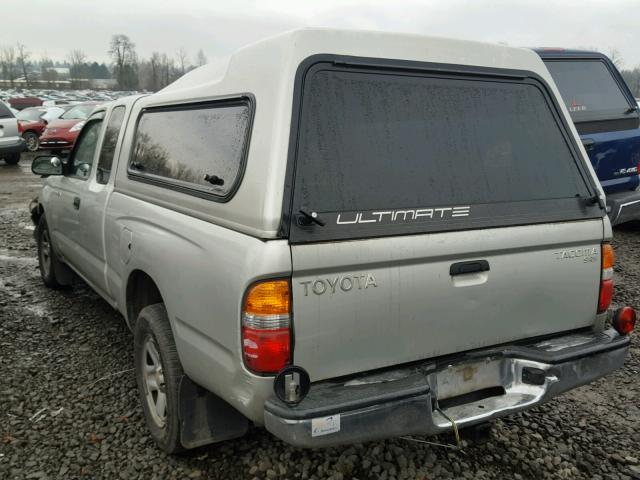 5TEVL52N13Z295410 - 2003 TOYOTA TACOMA XTR SILVER photo 3