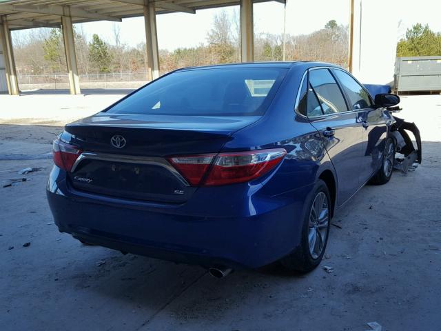 4T1BF1FK1FU884887 - 2015 TOYOTA CAMRY LE BLUE photo 4