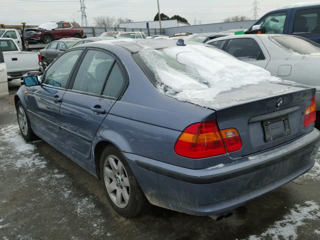 WBAET37493NJ23971 - 2003 BMW 325 I BLUE photo 3