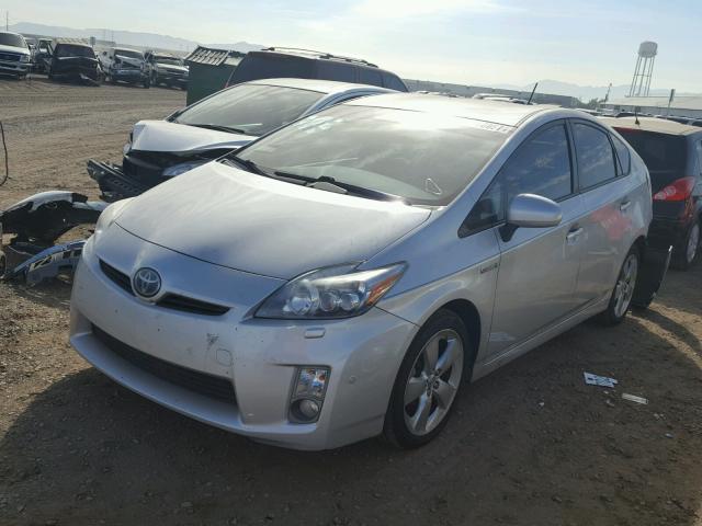 JTDKN3DU4A0044772 - 2010 TOYOTA PRIUS SILVER photo 2