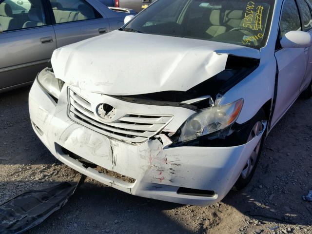 4T4BE46K39R134910 - 2009 TOYOTA CAMRY BASE WHITE photo 9