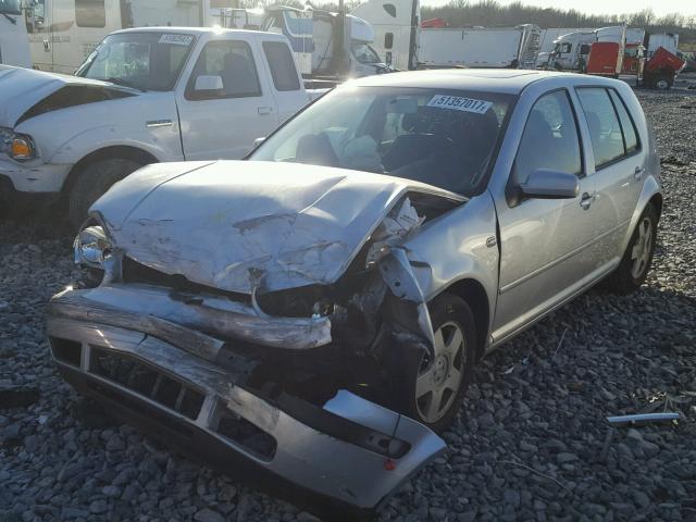 9BWGD61J014080607 - 2001 VOLKSWAGEN GOLF GLS SILVER photo 2