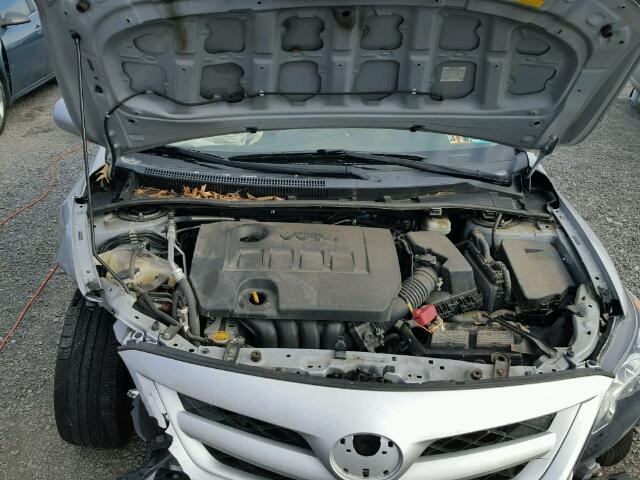 2T1BU4EE0BC554396 - 2011 TOYOTA COROLLA BA SILVER photo 7