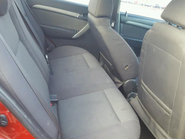 KL1TD56E79B661826 - 2009 CHEVROLET AVEO LS RED photo 6
