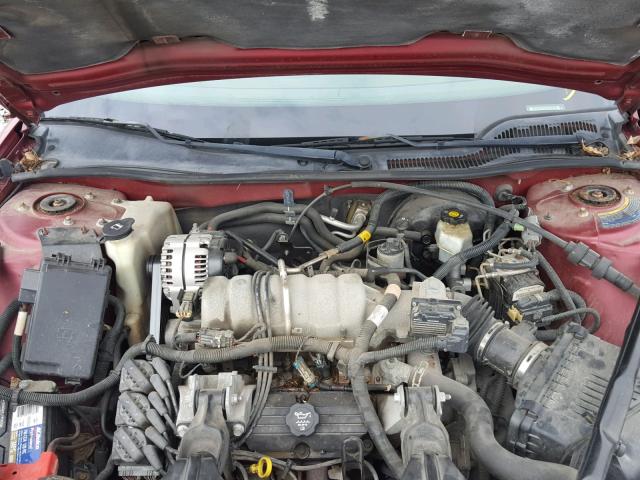 2G2WS522041126387 - 2004 PONTIAC GRAND PRIX Марун фото 7