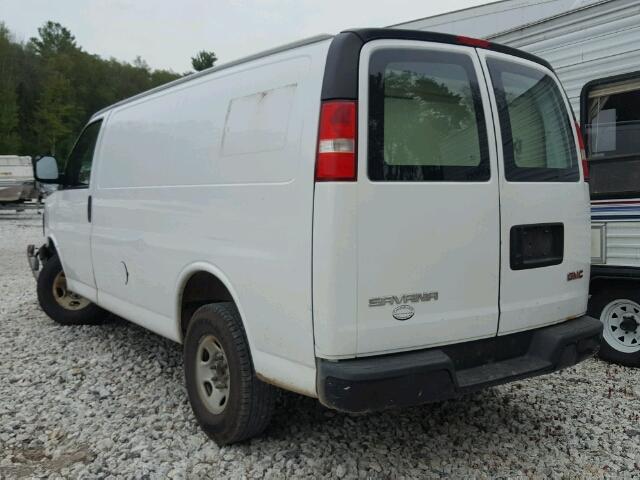 1GTHG35U471148748 - 2007 GMC SAVANA G35 WHITE photo 3