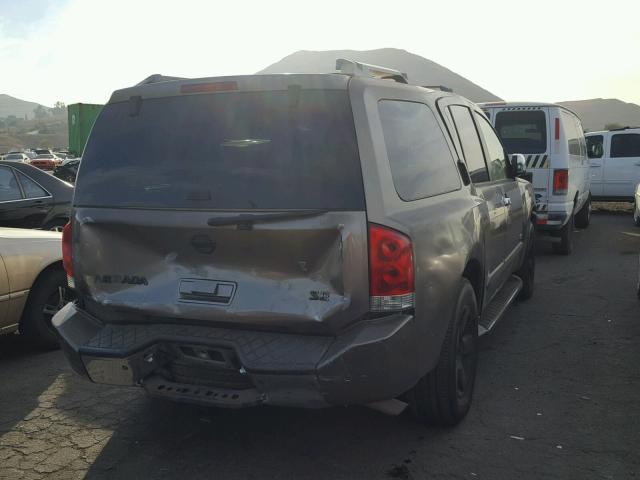 5N1AA08A56N711831 - 2006 NISSAN ARMADA SE GRAY photo 4