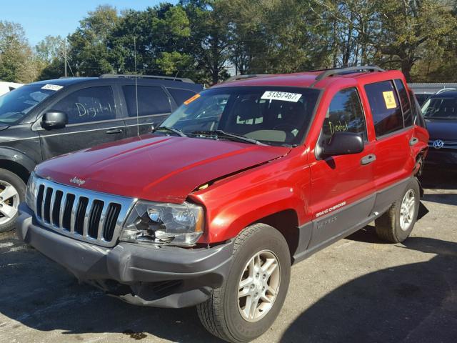 1J4GX48S93C569417 - 2003 JEEP GRAND CHER RED photo 2