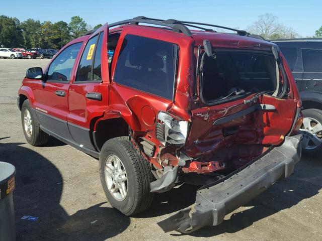 1J4GX48S93C569417 - 2003 JEEP GRAND CHER RED photo 3