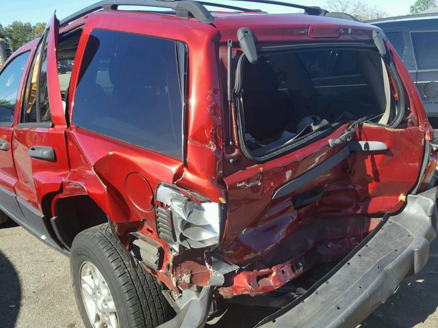 1J4GX48S93C569417 - 2003 JEEP GRAND CHER RED photo 9