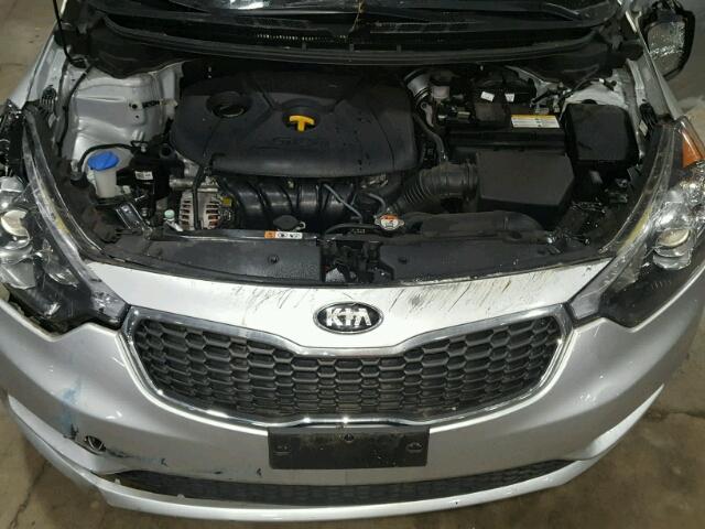 KNAFZ4A89E5110550 - 2014 KIA FORTE EX SILVER photo 7