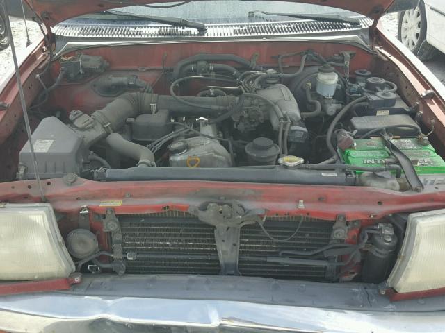 4TANL42N4WZ136242 - 1998 TOYOTA TACOMA RED photo 7