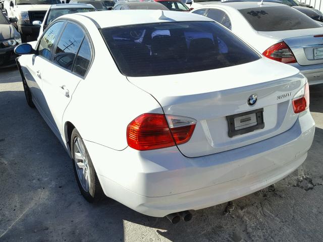 WBAVA33547KX76106 - 2007 BMW 328 I WHITE photo 3