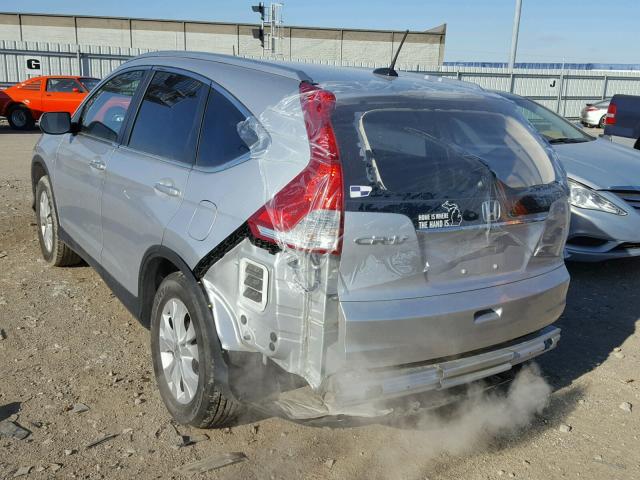 2HKRM3H74EH564615 - 2014 HONDA CR-V EXL SILVER photo 3