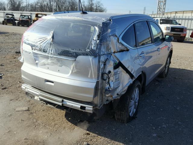 2HKRM3H74EH564615 - 2014 HONDA CR-V EXL SILVER photo 4