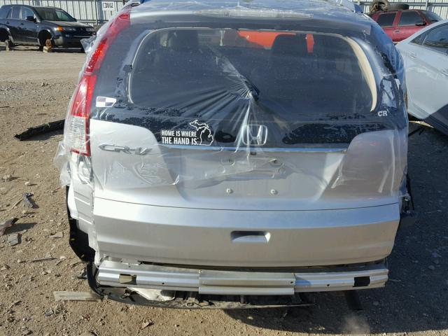 2HKRM3H74EH564615 - 2014 HONDA CR-V EXL SILVER photo 9