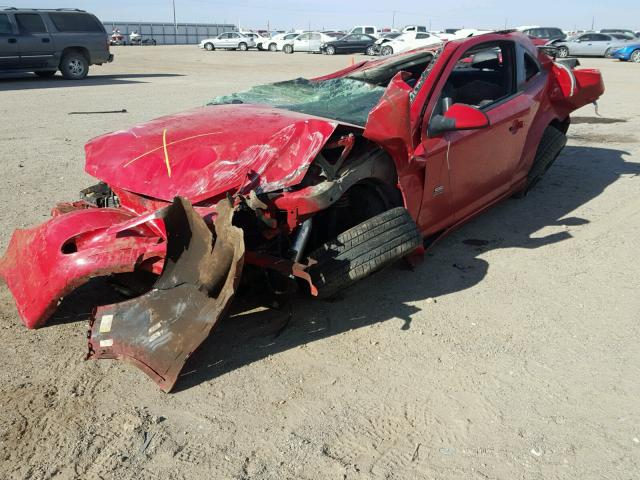 1G1AP12P557646013 - 2005 CHEVROLET COBALT SS RED photo 2