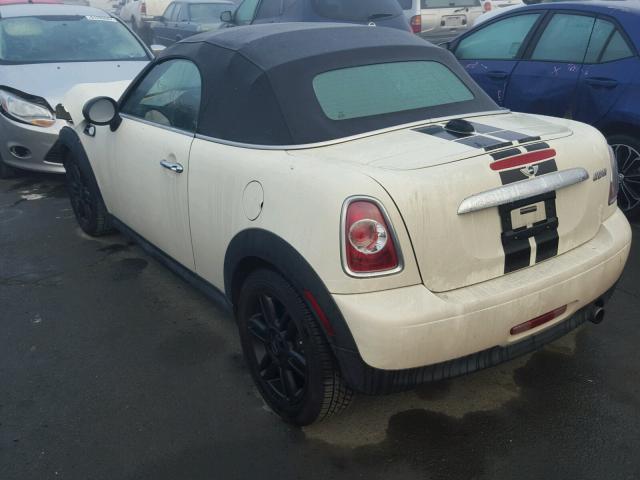 WMWSY1C51DT625457 - 2013 MINI COOPER ROA WHITE photo 3