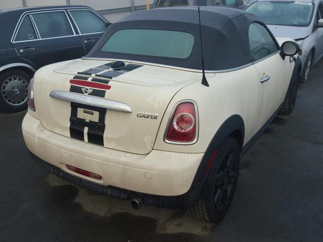 WMWSY1C51DT625457 - 2013 MINI COOPER ROA WHITE photo 4