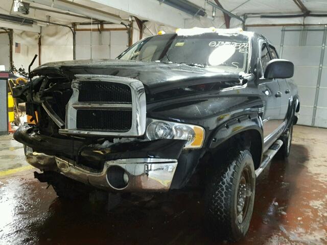 3D7KU28D44G148126 - 2004 DODGE RAM 2500 S BLACK photo 2