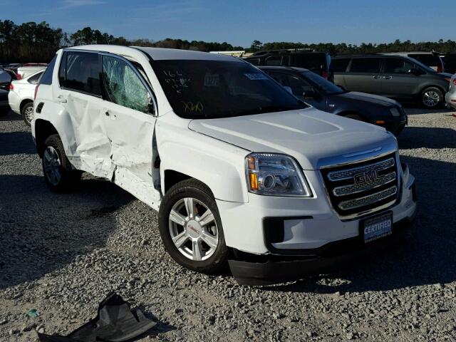 2GKALMEK3G6137226 - 2016 GMC TERRAIN SL WHITE photo 1