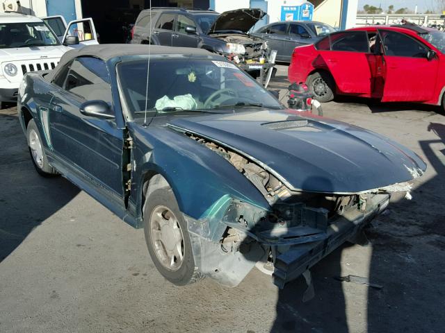 1FAFP4448YF198285 - 2000 FORD MUSTANG GREEN photo 1