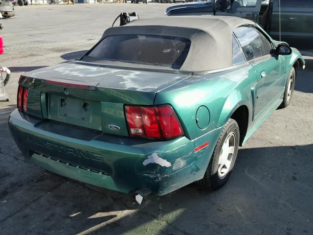 1FAFP4448YF198285 - 2000 FORD MUSTANG GREEN photo 4