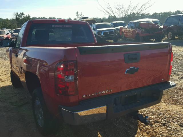 1GCEC14J87Z524525 - 2007 CHEVROLET SILVERADO RED photo 3