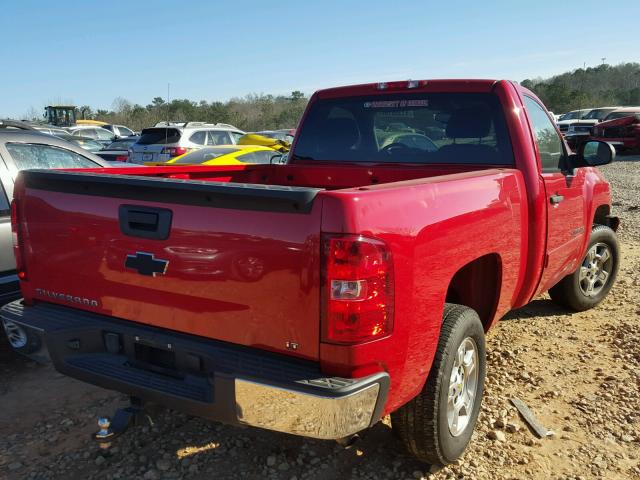 1GCEC14J87Z524525 - 2007 CHEVROLET SILVERADO RED photo 4