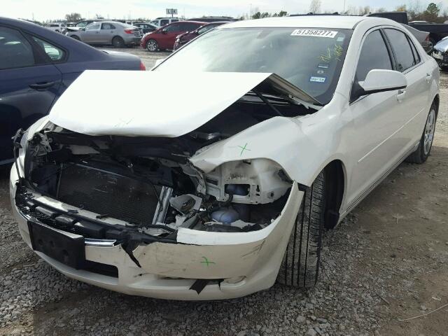 1G1ZC5EB2AF284115 - 2010 CHEVROLET MALIBU 1LT WHITE photo 2