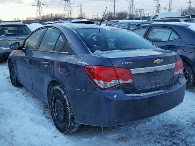 1G1PA5SHXD7167712 - 2013 CHEVROLET CRUZE LS GRAY photo 3