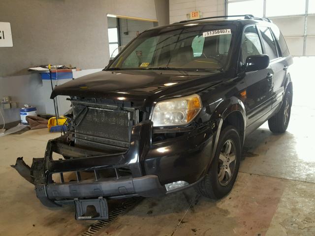 5FNYF18538B051349 - 2008 HONDA PILOT EXL BLACK photo 2