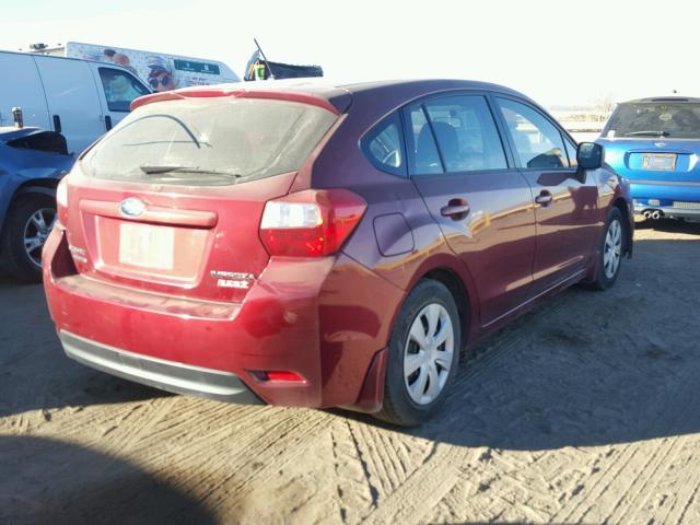 JF1GPAA60CH213643 - 2012 SUBARU IMPREZA BA RED photo 4