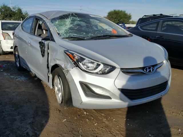 KMHDH4AE6FU228156 - 2015 HYUNDAI ELANTRA SE SILVER photo 1