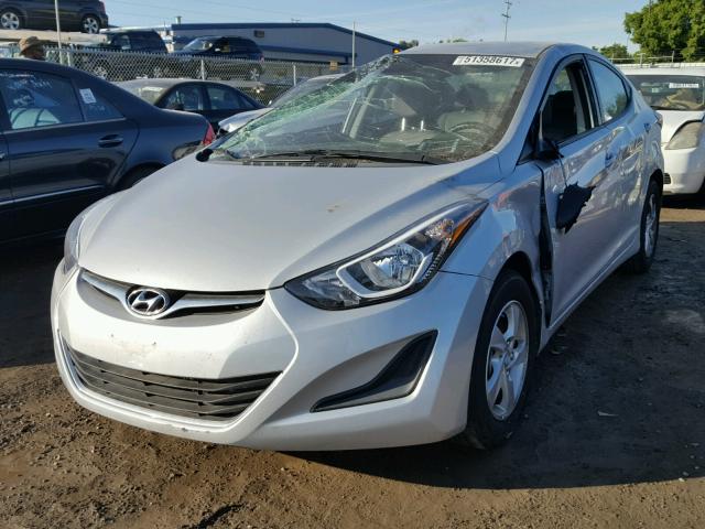 KMHDH4AE6FU228156 - 2015 HYUNDAI ELANTRA SE SILVER photo 2