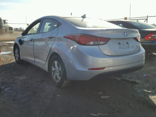 KMHDH4AE6FU228156 - 2015 HYUNDAI ELANTRA SE SILVER photo 3