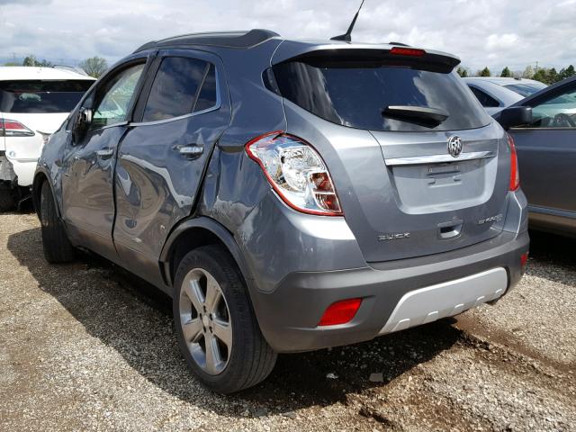 KL4CJESB1EB512913 - 2014 BUICK ENCORE SILVER photo 3