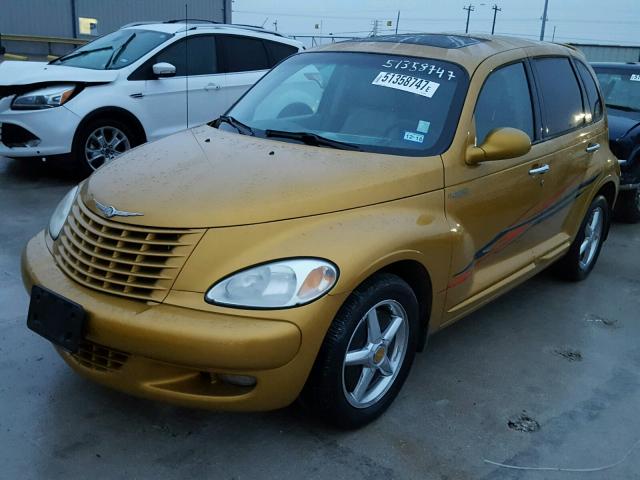 3C8FY68B22T332909 - 2002 CHRYSLER PT CRUISER GOLD photo 2