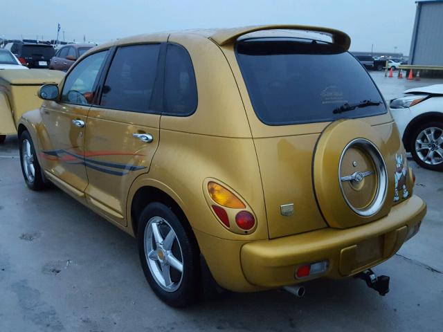 3C8FY68B22T332909 - 2002 CHRYSLER PT CRUISER GOLD photo 3