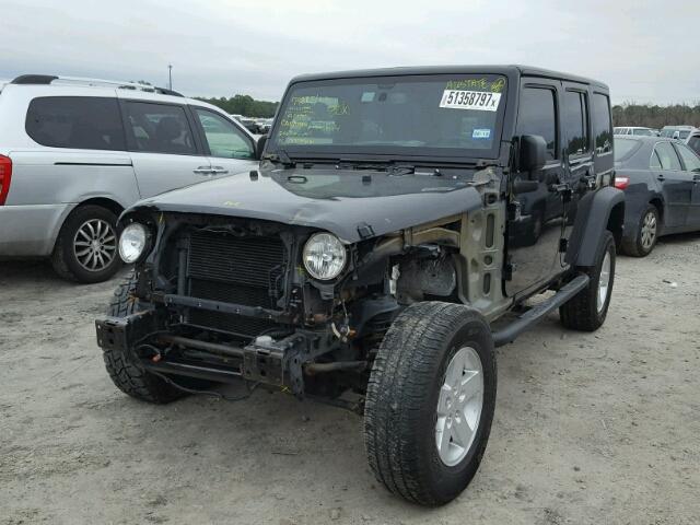 1C4HJWDGXFL670849 - 2015 JEEP WRANGLER U BLACK photo 2