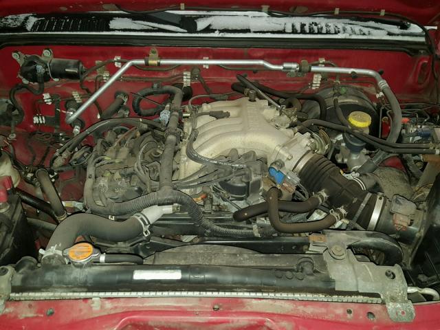 1N6ED26Y52C344697 - 2002 NISSAN FRONTIER K BURGUNDY photo 7