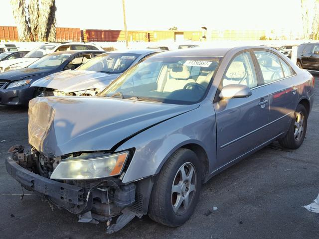 5NPEU46F96H121005 - 2006 HYUNDAI SONATA GLS SILVER photo 2