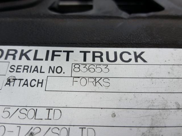 83653 - 2004 TOYOTA FORKLIFT ORANGE photo 10