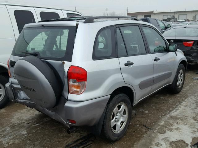 JTEGH20V930114917 - 2003 TOYOTA RAV4 SILVER photo 4